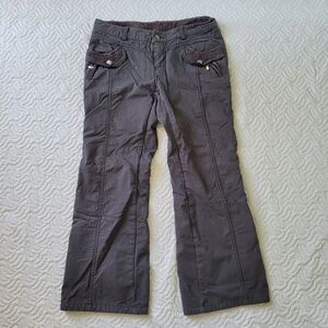 vintage grey y2k utility cargo pants